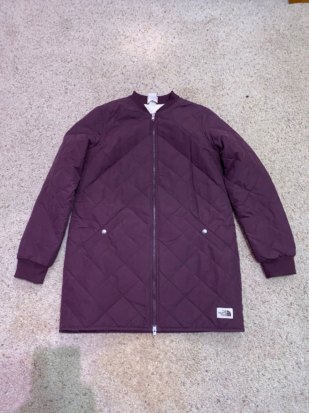 The North Face Cuchillo Insulated Coat Jacket Burgundy Medium